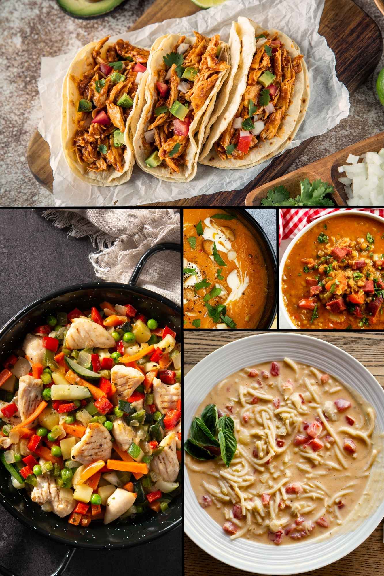 5 meals from one whole chicken