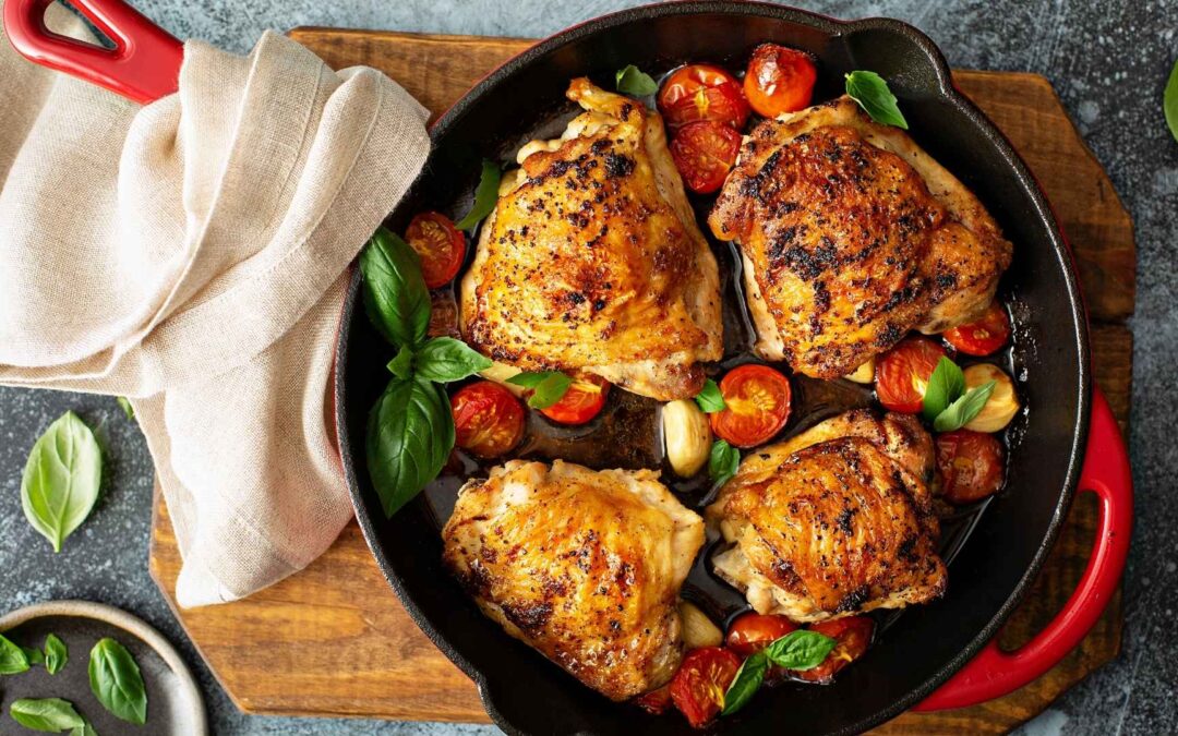 Simple Skillet Chicken Thighs